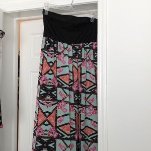 Strapless maxi dress